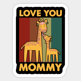 Love You Moomy Sticker